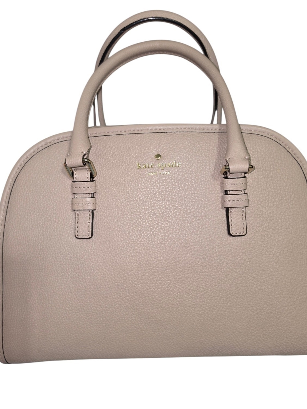 Kate Spade Patterson Drive Medium Dome Satchel Soft Taupe Leather Crossbody